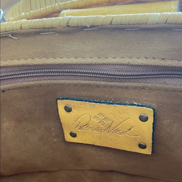 Patricia Nash Spring Boho Yellow Basket Handbag Majadas Bag - Picture 11 of 16